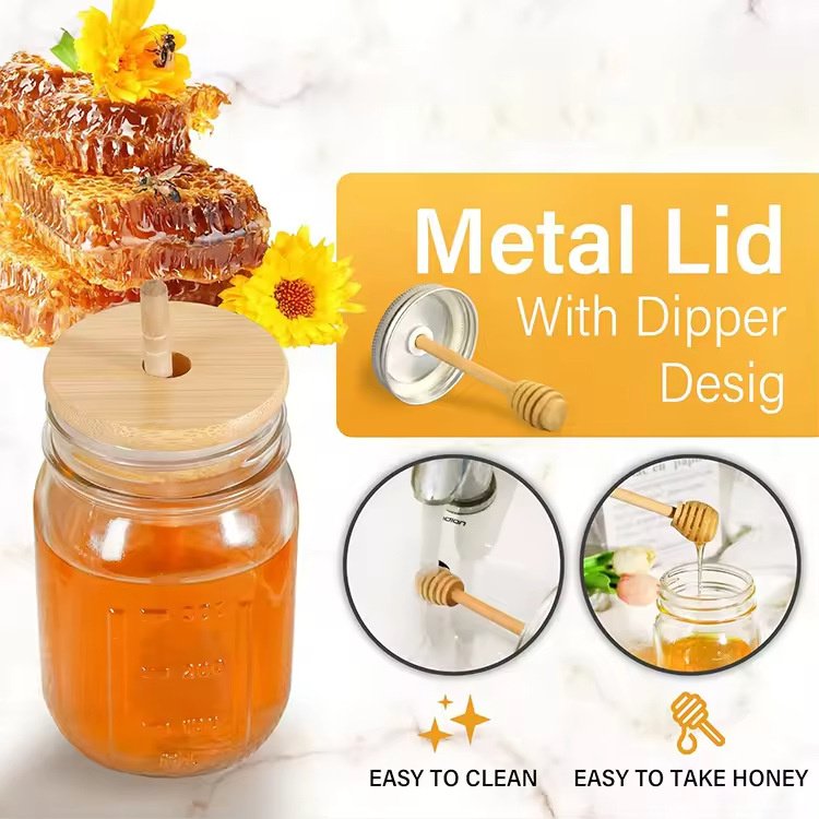 Glass Jar Honey Container12