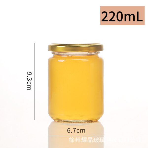 Pudding Bottle Glass Honey Jar-05