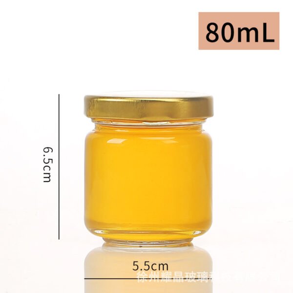 Pudding Bottle Glass Honey Jar-06