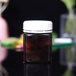 Black Square Honey Container Square Honey Bottle-02