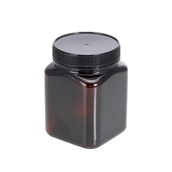 Black Square Honey Container Square Honey Bottle-07