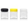 Pack Plastic Jars With Lids Square Storage Contain-08