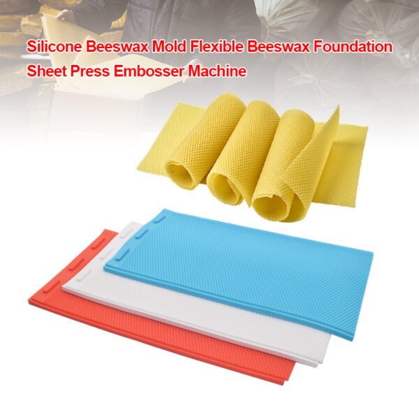 Versatile Silicone Beeswax Embossing Mold for Foundation Sheets 1